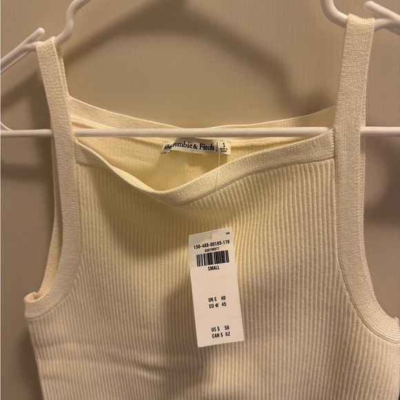 Ivory Ribbed Tank Top - Picture 2 of 3